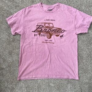 Ford Bronco Pink Cotton Graphic T Shirt